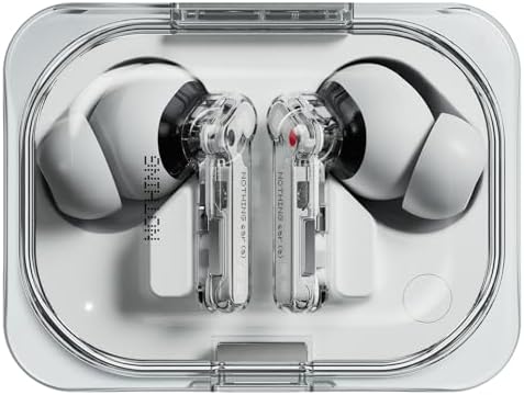 Nothing Ear (a) Wireless Earbuds with ChatGPT Integration, 45dB Hybrid Noise Cancelling Earbuds, Hi-Res Audio, Advanced Equaliser, Dual Connect, 6 Mics,42.5H Playtime Ear buds Wireless Bluetooth White
