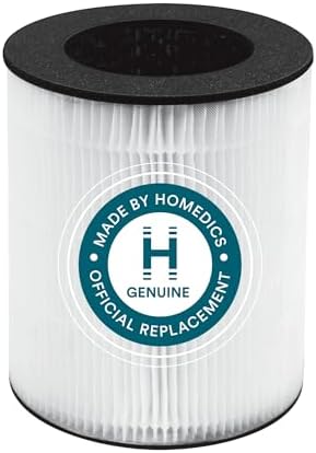 Homedics TotalClean 3-in-1 HEPA-Type Air Purifier Filter Replacement, Works with Homedics AP-T20, AP-T20WT and AP-T22 Air Purifiers, Captures Microscopic Airborne Particles