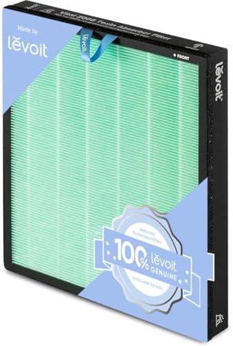 LEVOIT Genuine Vital 200S-P Air Purifier Toxin Absorber Replacement Filter, Supports HEPA Sleep Mode, High-Efficiency Activated Carbon Filter for Odor, Pollen, Vital 200S-RF-TX, 1 Pack, Green