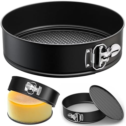 10 Inch Springform Pan with Removable Bottom, Non-stick Round Spring Form Cake Mold Cheesecake Pan For Baking