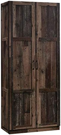 Sauder Select Storage Cabinet, Pantry Cabinet Kitchen Storage with Adjustable Shelves, Bathroom Storage Cabinet, in Reclaimed Pine