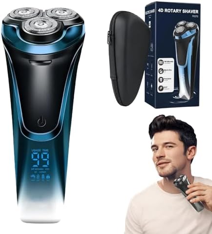 Snapbuy Electric Razor for Men, Snapbuy Electric Razor Pro, Waterproof Cordless Shaver with 90-Min Runtime,4d Floating Precision Blades System, Fast Charging (1Pcs)