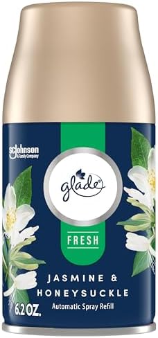 Glade Automatic Spray Refill, Jasmine & Honeysuckle, Scented Air Freshener for Home and Bathroom, 6.2 Oz