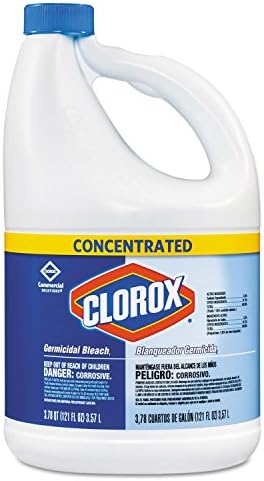Clorox 30966CT Concentrated Germicidal Bleach Regular 121oz Bottle 3/Carton