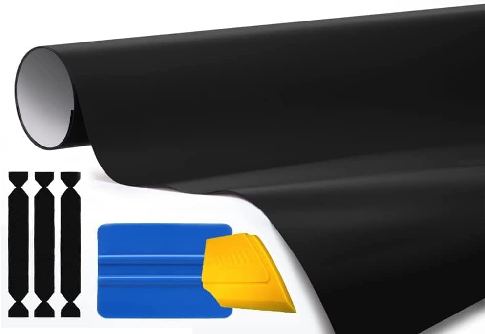 3M 1080 Matte Black Air-Release Vinyl Wrap Roll Including Toolkit (5 Feet X 5 Feet)
