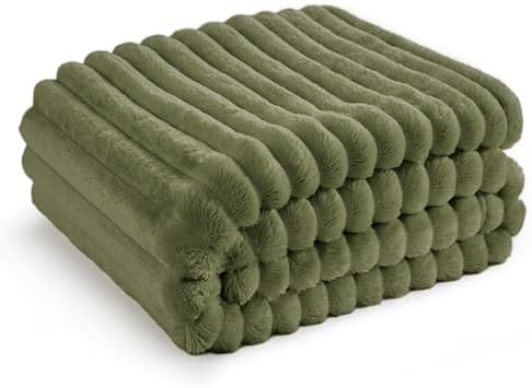 Bedsure Cypress Fleece Throw Blanket for Couch - GentleSoft Cozy Soft Blankets for Women, Cute Small Throws for Girls, 50x60 Inches