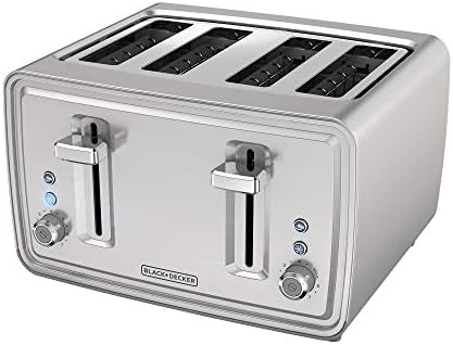 BLACK+DECKER 4-Slice Toaster, Stainless Steel, TR4900SSD