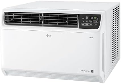LG 18,000 BTU DUAL Inverter Smart Window Air Conditioner, 230V, Cools 1,000 Sq. Ft. for Bedroom, Living Room, Apartment, Ultra Quiet Operation, ENERGY STAR®, with LG ThinQ, Amazon Alexa & Hey Google
