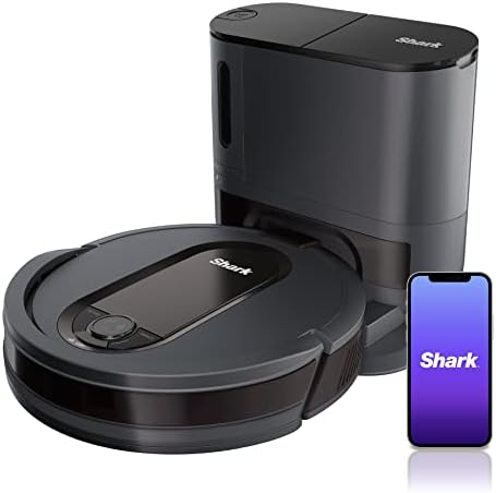 Shark EZ Robot Vacuum RV912S with Self-Empty Base, Bagless, WiFi - Dark Gray (Renewed)
