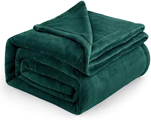 Bedsure Fleece Blankets King Size Emerald Green - Bed Blanket Soft Lightweight Plush Cozy Fuzzy Luxury Microfiber, 108x90 inches