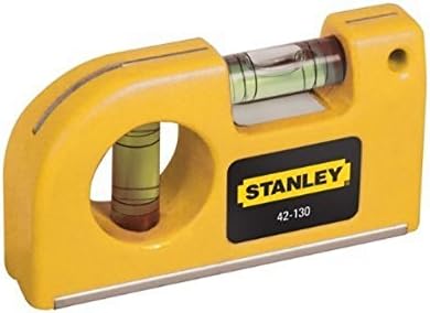 Stanley 0-42-130 Pocket Level magnetic horizontal/vertical, Yellow