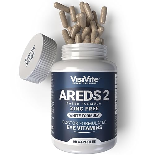 Zinc Free AREDS 2 Eye Vitamins - Zinc Free Eye Vitamins - Zeaxanthin Plus Lutein Eye Vitamins - Soy-Free VCaps - No Zinc and CopperGET 20% OFF STOREWIDE!