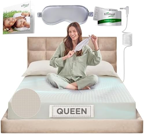 Earth Grounding Sheets Queen Size with 12% Silver Fiber & 4% Silk & 84% Cotton - Beige - SGS Quality Certified Grounded Well Bed Sheet - Conductive Fitted Sheet for Better Sleep