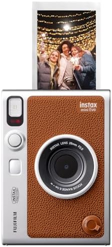 Fujifilm Instax Mini EVO Instant Camera - Brown