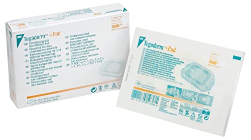 3M™ Tegaderm™ +Pad Film Dressing, 3586, 3 1/2 in x 4 in, Pad Size 1-3/4 in x 2-3/8 in, 25 Each/Carton, 4 Carton/Case