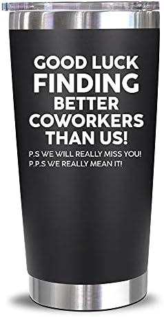 NewEleven Coworker Leaving Gifts - Farewell Gifts, Going Away Gift For Coworker - New Job, Goodbye, Good Luck Gift For Coworkers, Colleagues, Boss, Men, Women, Friends - 20 Oz Tumbler