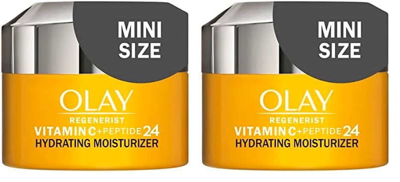 Olay Regenerist Vitamin C + Peptide 24 Face Moisturizer, Trial Size, 0.5 oz (Pack of 2)