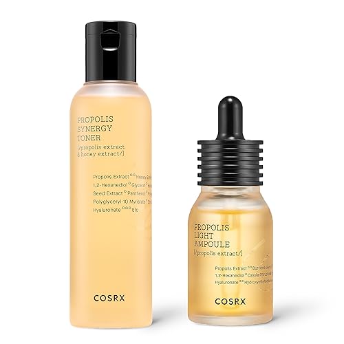 COSRX Honey Glow Ritual- Honey Toner + Serum Duo- Korean Toner & Moisturizer for Daily Hydration, For all Skin Types, Propolis Extract, Glow and Radiance, Korean Skin Care