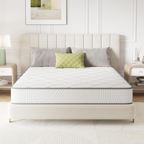 Novilla Twin XL Mattress, 8 Inch Twin XL Hybrid Mattress with Comfy Support, Bed Mattresses in a Box with Individual Pocket Springs for Motion Isolation & Pressure Relief, Certipur-Us Certified