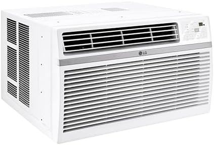 LG 10,000 BTU Window Air Conditioner, 115V, Cools 450 Sq.Ft. (18' x 25' Room Size), Quiet Operation, Electronic Control with Remote, 3 Cooling & Fan Speeds, Auto Restart