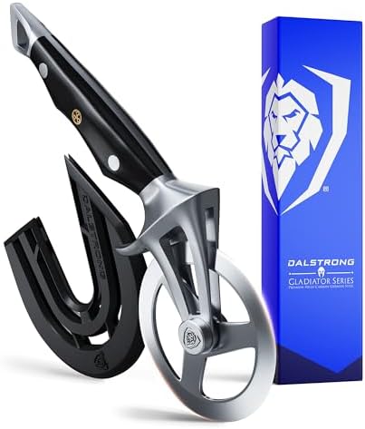 Dalstrong Pizza Wheel Cutter - The Orbit Razor Unique Pizza Wheel & Cutter -High-Carbon Heavy-Duty Stainless Steel - G10 Handle - Razor Sharp - Thumb Guard Protection & Blade Cover