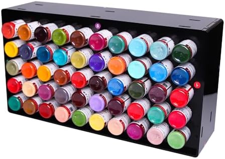 Acrylic Tattoo Ink Holder Stand, 50 Bottle 1oz Tattoo Ink Organizer and Display Rack