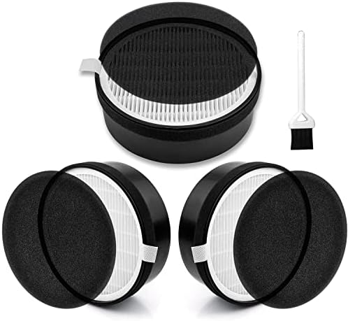LV-H132 Replacement Filter for LEVOIT Air Purifier Replacement Filter LV-H132-RF, Funmit 3-in-1 H13 True HEPA Filter Replacement, 3 Pack