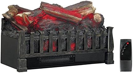 duraflame Electric Log Set 400 Sq Ft Heater, Faux Logs Insert with Lifelike Flames for Existing Fireplaces, Remote Control Included