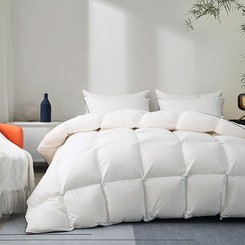 Luxury Down Fiber Comforter King Size Bed Comforter-Ultra-Soft & Cozy Hotel Collection Duvet Insert, Fluffy & Comfortable - King Size(106” X 90”)