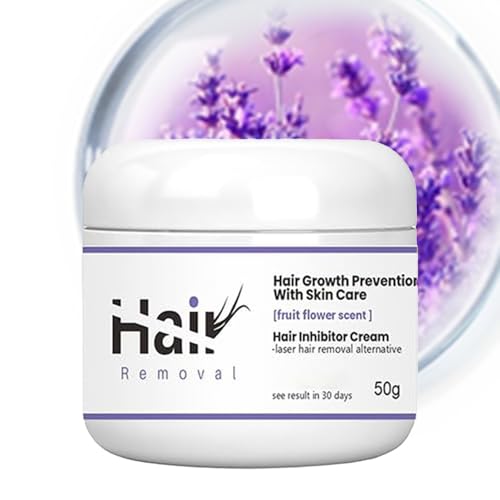 Hair Growth Inhibitor Cream for Face Hair Inhibitor Permanent for Women Mildild Face Cream to Stop Facial Hair Growth, Bikini, Arm, Leg, Body 50g