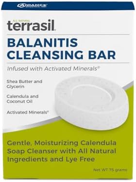 terrasil Balanitis Soap for Men, Care & Relief from Balanitis Symptoms: Itch, Redness. Natural, Dermatologist Tested & Hypoallergenic Approved (75gm)