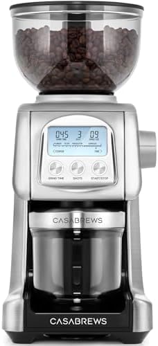 CASABREWS Tornado Electric Conical Burr Coffee Grinder, 77 Precision Grind Settings for Espresso to French Press, Special for Barista and Coffee Lovers