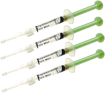 Opalescence 10% Teeth Whitening Kit - Gel Syringes Refills - Low Sensivity (2 Packs / 4 Units) - Fluoride, Carbamide Peroxide - Made in The USA by Ultradent 5211-2