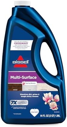 BISSELL MultiSurface Floor Cleaning Formula-Crosswave and Spinwave (64 oz), 17891, blue