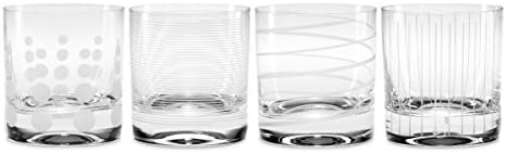 Mikasa Cheers Double Old Fashioned Glass, 12.75-Ounce, Set of 4