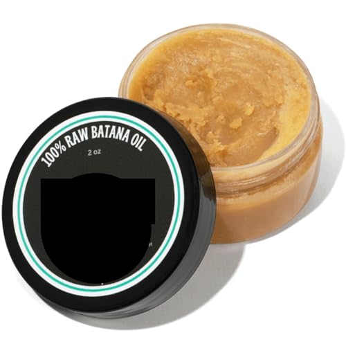 Raw Batana Oil for Hair Growth and Health - Sourced from Honduras, Dr. Sebi 100% Natural Remedy, Prevents Hair Loss, Promotes Thicker, Stronger, Healthier Hair with Shine Treatment, 2oz