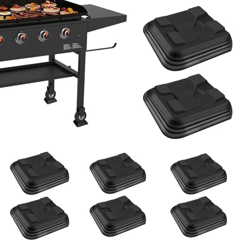 8Pcs 1/4" Griddle Leveling Shims Kit for Blackstone Griddle, Stackable Plastic shims for Leveling Kit, Grill Accessories,Easy Levelling, Keep Flat Top Grill in Level & Stable