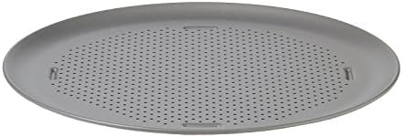 Calphalon Nonstick Pizza Pan, 16", Heavy-Gauge Steel, Perforated for Crispy Crust, Silver