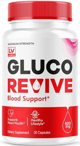 Gluco Revive - GlucoRevive, Gluco Revive Pills,GlucoRevive Support, GlucoRevive Capsules, Gluco Revived All Natural Premium Formula, Gluco Revive Pills Reviews, 30 Capsules for 1 Month