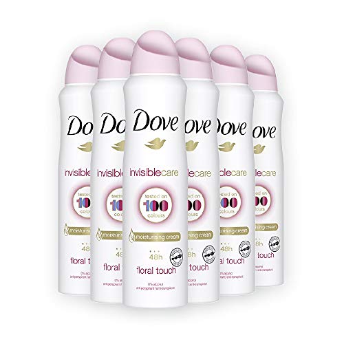 Dove Invisible Care, Floral Touch Antiperspirant Deodorant Spray, 150ML, 30.42 Fl Oz (Pack of 6)