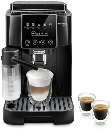De'Longhi Magnifica Start Automatic Espresso Machine with Auto Milk Frother & Built in Grinder - 5 One-Touch Recipes, Easy-to-Clean, Home Barista Coffee Maker for Lattes, Cappuccino, Iced Coffee