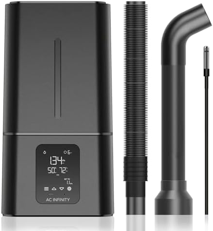 AC Infinity CLOUDFORGE T7, Plant Humidifier 15L with VPD Humidity Controls, 10-Level Precision Vaporizer, Extendable Hose, Targeting Pipe, and No-Leak Seal for Grow Tents