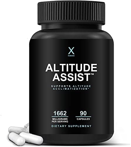 Altitude Assist - Altitude Sickness Prevention - Relief for Mountain Sports (Skiing, Snowboarding, Climbing) - Non GMO, Vegan, Keto - Formula for Acclimation, Altitude Sickness Supplement - by HumanX