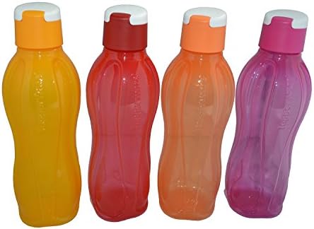 Tupperware TP-760-T750 Aquasafe Sports Water Bottle (Flip Top 750ml, 4 Pcs)