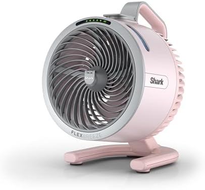 Shark FlexBreeze HydroGo Fan - Ultra powerful portable fan with indoor + outdoor mist, Up to 70 feet of reach, corded & cordless, up to 12-hr. battery, 5 speeds, evaporative misting, Quartz, FA052PK
