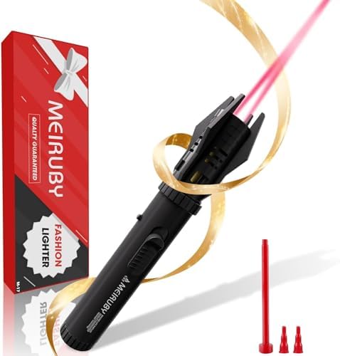 Torch Lighter for Her/Him, Women/Mens Birthdays Gifts, Lightsaber Torch Flame Butane Lighter Gifts for Dad Grandpa Step Dad Papa, Birthday Gift Cool Gadgets for Men 2025