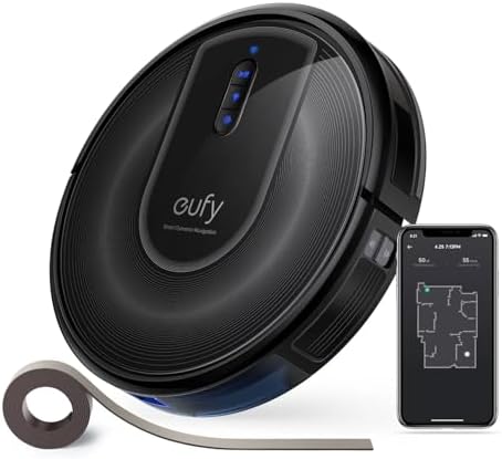 eufy Anker RoboVac G30 Verge, Robot Vacuum with Home Mapping, 2000Pa Suction, Wi-Fi, Boundary Strips, for Carpets and Hard Floors (Renewed)
