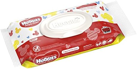 (3) Huggies Simply Clean Fragrance Free 32ct Baby Wipes in Mickey Mouse Packaging