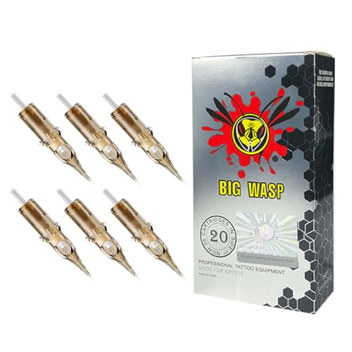 BIGWASP #10 Bugpin 9RL Tattoo Needle Cartridges 9 Round Liner 20Pcs (Generation 3)