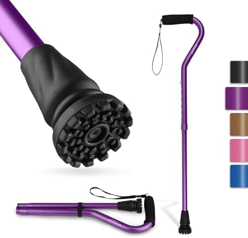 GPTCAMP Walking Cane and Walking Stick for Men Women,Lightweight Folding Canes with Offset Soft Cushioned Handle,Adjustable & Collapsible,Mobility & Leg Surgery Recovery